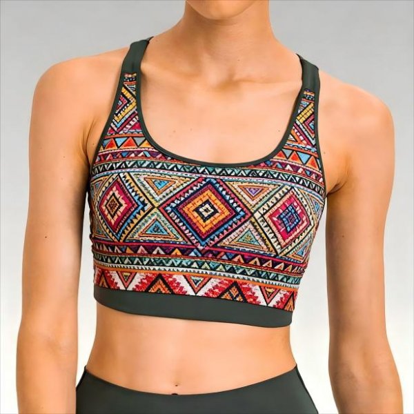 Women’s Soft Slim-Fit Cross-Back Sports Bra: High-Quality Quick-Dry Strappy Design for Gym, Running & Athletic Activities