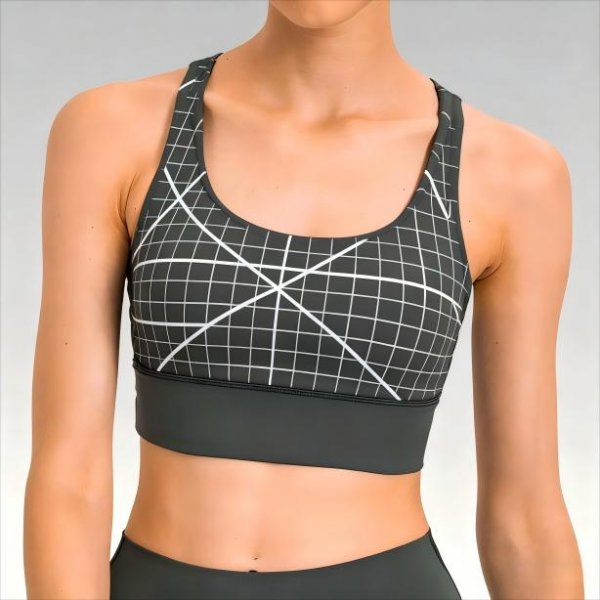 Women’s Quick-Dry Cross-Back Yoga Top – Soft Slim-Fit Strappy Sports Bra for High-Intensity Gym, Running & Athletic Workouts