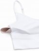 Womens Sweetheart Longline Sports Bra - V Neck Adjustable Thin Strap Yoga Bra Camisole Padded Crop Top